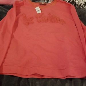 LOFT Comfy throw on "I Love You" sweater